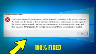 Location is not available C\Windows\system32\config\systemprofile\Desktop is unavailable  FIXED ✅ [upl. by Torr1]