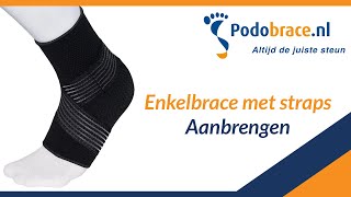 Enkelbrace met straps aanbrengen  Tutorial [upl. by Arorua198]