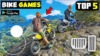 Top 5 ULTRA REALISTIC BIKE GAMES For Android  Best Bike Racing Games For Android [upl. by Ahsinyar]