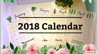 2018 custom calendar [upl. by Matta]