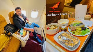 AIR INDIA Business Class Review  Unlimited Free food amp Seat  TATA Group ne Kamaal kar diya 😃 [upl. by Nnaes]