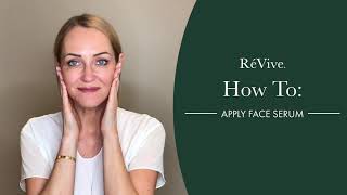 How To Apply Dark Spot Corrector Serum On Face  RéVive Skincare [upl. by Raji]