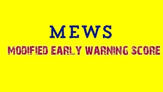 modified early warning score [upl. by Ettevy]