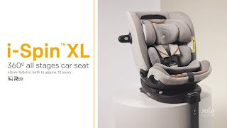 Joie Signature iSpin™ XL  How to install your iSize spinning car seat [upl. by Cartwell803]