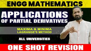 Applications of Partial Derivatives  One Shot Revision  All Universities engineeringmathematics [upl. by Eiten]