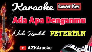 Ada Apa Denganmu  Peterpan Nada Rendah  Lowkey KARAOKE [upl. by Etrem]