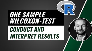 One sample Wilcoxon signedrank test in R  calculation and interpretation [upl. by Lough]