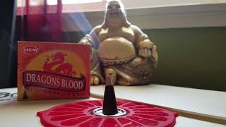 Review HEM Dragons Blood incense cones [upl. by Atirb]