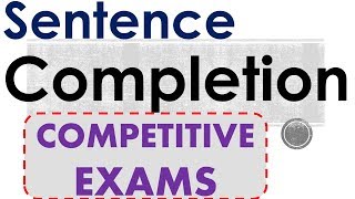 Sentence Completion Tips  50 solved Questions Examples  English for Entrance Exams [upl. by Chelton540]