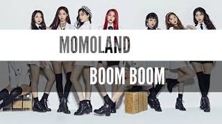 MOMOLAND  quotBOOM BOOMquot LYRICS [upl. by Melda]