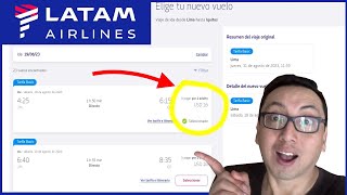 COMO CAMBIAR FECHA de VUELO en LATAM AIRLINES [upl. by Ahsrat251]