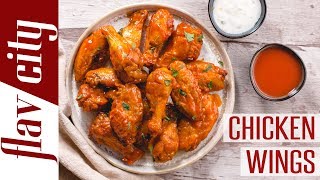 How To Make Crispy Baked Chicken Wings  Bobbys Kitchen Basics [upl. by Peacock52]