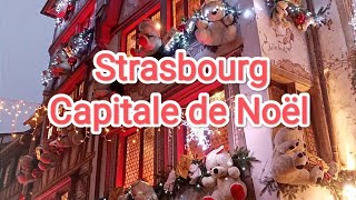 Weihnachtsmarkt Strasbourg CAPITALE de NOËL 2022 – Frankreich 4K [upl. by Ati]