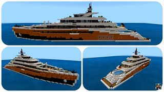 Minecraft How To Build a Yacht in Minecraft Anima  Minecraft Yacht Tutorial [upl. by Nicole]