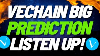 💥VECHAIN HOLDERS WATCH NOW  THIS VECHAIN PREDICTION WILL SHOCK YOU  VECHAIN VET NEWS TODAY [upl. by Roxine]