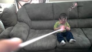 Boy Sprayed With Full Can Of Silly String LMFAO [upl. by Melitta41]