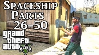 Grand Theft Auto 5 Spaceship Parts Locations 26 50  GTA V Space Ship Part Location [upl. by Atima]