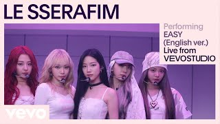 LE SSERAFIM  EASY English ver Live Performance  Vevo [upl. by Travis]