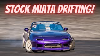 STOCK Mazda Miata Drifting TandemXNights  drifting with Lexus is300 and Toyota Soarers [upl. by Deegan148]