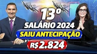 CALENDÁRIO INSS 2024  1ª PARCELA do 13º SALÁRIO para os APOSENTADOS  VEJA DATAS e VALORES [upl. by Kalman]