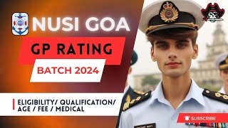 NUSI Goa GP Rating Course Admission ProcessEligibility Criteria 2024 Full Details  Vishwash Singh [upl. by Nuajed]