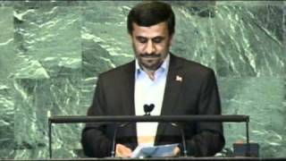 Mahmoud Ahmadinejad speech sparks UN walkout [upl. by Drisko571]