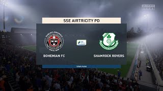 Bohemian vs Shamrock Rovers 23062023 SSE Airtricity League  League of Ireland FIFA 23 [upl. by Erodeht78]