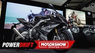 2020 Triumph Daytona 765  Moto2 motorcycle for the streets  EICMA 2019  PowerDrift [upl. by Adlanor528]