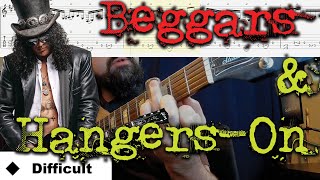 Beggars amp HangersOn · Slashs Snakepit Guitar Lesson  Cover  Tab [upl. by Nahallac]