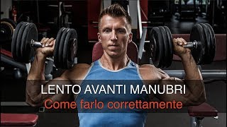 Lento avanti manubri come farlo correttamente [upl. by Carling]