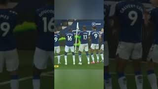 James and Yerry Mina Colombian dance  Everton celebration vs Brighton [upl. by Gnik]