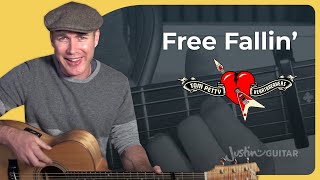 Free Fallin by Tom Petty  Easy Guitar Lesson [upl. by Matrona]