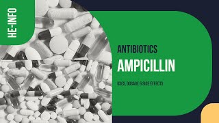 Ampicillin  Uses Dosage Side Effects amp Mechanism  Unasyn [upl. by Gewirtz704]