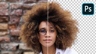 CUT OUT Hair FAST and EASY Compositing Tips in Adobe Photoshop 2020 [upl. by Kakalina442]