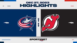 NHL Highlights  Blue Jackets vs Devils  December 27 2023 [upl. by Travus]