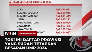 UMP Jawa Barat Tahun 2024 Naik 357  Kabar Petang tvOne [upl. by Aleik]