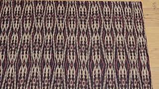 Vintage Hand Woven African Textile Wall Art in Brown Burgundy Ivory thepersianknot  SKU 2162 [upl. by Fredie]