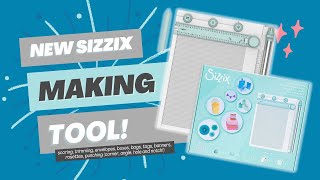 Sizzix Making Tool  Scoring Board amp Trimmer  Unboxing and Uses [upl. by Kerred761]