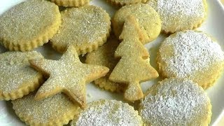 Christmas SHORTBREAD BISCUITS  How to make biscuit recipe [upl. by Assennev]