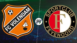 EL FEYENOORD DE SANTI GIMÉNEZ NO PUDO PASAR DEL EMPATE ANTE VOLENDAM EN VIVO POR FALSO NUEVE 🔴 [upl. by Ylloh143]