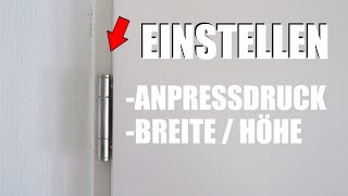 Zimmertür einstellen 3 Möglichkeiten Kinderleicht 😨🤔 [upl. by Dumas]