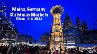 Mainz Germany Christmas Markets 2022 [upl. by Hatokad]