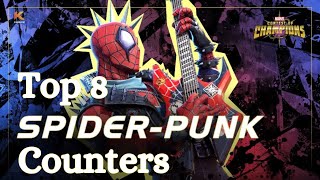 Top 8 Counters For Spider Punk MCOC [upl. by Amikat808]