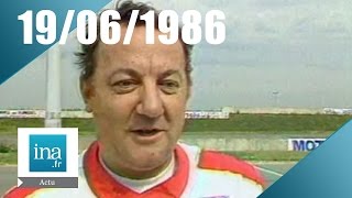 20h Antenne 2 du 19 juin 1986  Mort de Coluche  Archive INA [upl. by Nevarc]