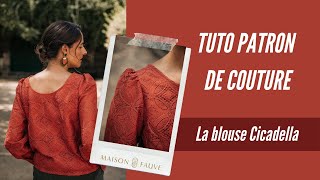 Tuto couture 🧡 La blouse Cicadella [upl. by Holbrooke970]