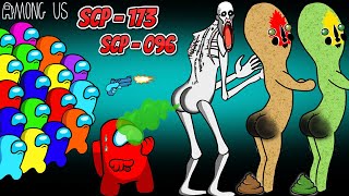 어몽어스 VS SCP173 amp SCP096 and the scary ending  Peanut Animation Zombie [upl. by Awe]