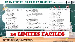 1ES2MATHS 15 limites basiques faciles pour te familiariser avec les calculs de limites😎 [upl. by Kamaria]