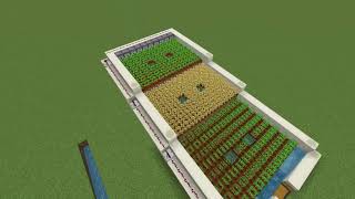 Super Easy Redstone Crop Farm Minecraft bedrock Redstone Basics [upl. by Dlareg]