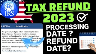 TAX REFUND 2023  IRS TRANSCRIPT PROCESSING DATE  HAS THE PATH ACT BEEN LIFTED [upl. by Anpas]