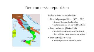 Romarriket republiken del 1 [upl. by Enyamrahc]